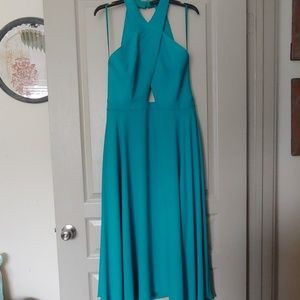 BCBGMAXAZRIA Ann Marie Cutout Asymmetrical Dress